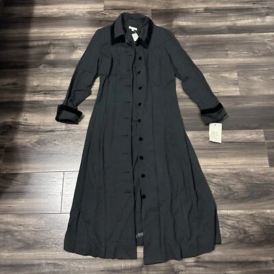 Abrigo de colección Brooks Brothers para mujer manga 10 puños mezcla de lana gris nuevo Foto 1 de 4