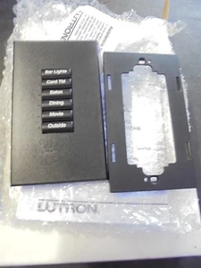 TECLADO LUTRON HOMEWORKS SK-6B-NI-BL-E 6 BOTONES NEGRO NUEVO EN CAJA - Imagen 1 de 2