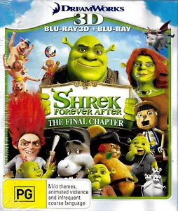 Shrek Forever After The Final Chapter (3D Blu-ray/Blu-ray) Region B - Picture 1 of 3