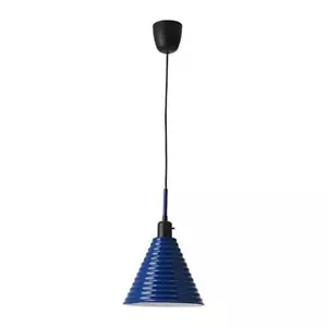 Ikea Fargstark retro classic hanging pendant light BLUE NEW 703.995.34 - Picture 1 of 4