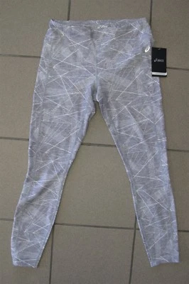 Mujer ASICS Mallas de Correr Motiondry Winterval Talla L/G Gris Geométrico NUEVA ETIQUETA Foto 1 de 4