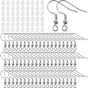 400 Stück Ohrringe Selber Machen Set mit 925 Silber Ohrhaken und Ohrring Verschl - Bild 1 von 8