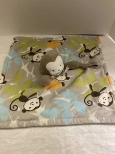Blankets & Beyond Mehrfarbig Affen-/Blattmuster Baby Lovey Sicherheitsdecke - Bild 1 von 8