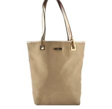Authentic GUCCI Vintage Shoulder Tote Bag Purse Nylon Leather 0021099 Gold 5203H