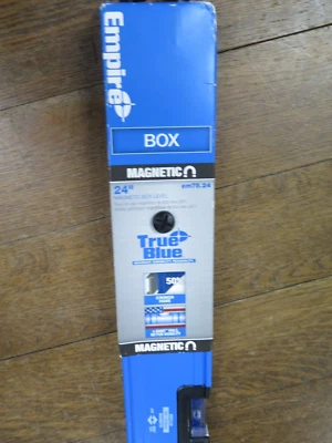 NEW LEVEL - Empire Level EM75.24 24" True Blue Magnetic Box Level - Image 1 of 4
