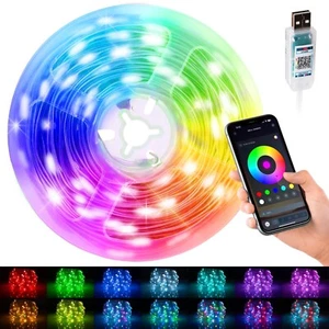 66 feet 200 LEDs Smart LED String Fairy Lights, Color-Changing LEDs, Music Sync - Picture 1 of 7