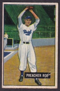 1951 BOWMAN PREACHER ROE CARD NO:118 VGEX CONDITION
