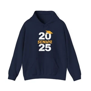 College Senior 25 Hoodie, Class of 2025 Hoodies, Graduation Gifts, Grad Student - Picture 1 of 17