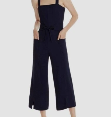 Mono/Mameluco Joie Zephrine Recortado Pierna Ancha Azul Marino Oscuro Talla 4 Bolsillos (D20) Foto 1 de 4