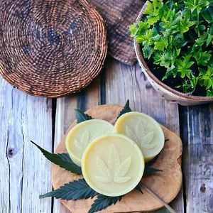 GIFT Set 4x Pure Hemp 33% Skin Soothing & Healing Soap 200g, NATURAL & HALAL - Picture 1 of 12