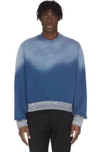 Kenzo Herren Logo Faded Pullover Blau Baumwolle Farbverlauf Sweatshirt Größe M - Bild 1 von 12