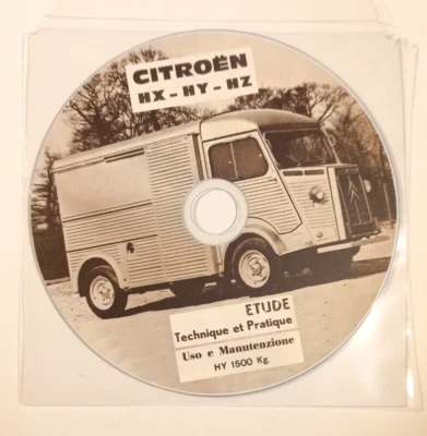 CD MANUALE OFFICINA RIPARAZIONE CITROEN HY-HX-HZ +USO E MANUTENZIONE FURGONE HY - Immagine 1 di 2