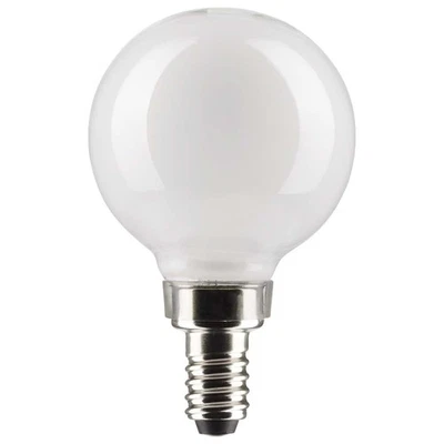 Satco 4.5w G16.5 Globe Filament LED 4000K Candelabra Base Dimmable - 40w equiv - Image 1 of 4