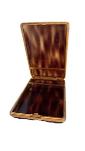 Vintage Tano Faux Schildpatt Lucite Zigarettenetui - Bild 1 von 9