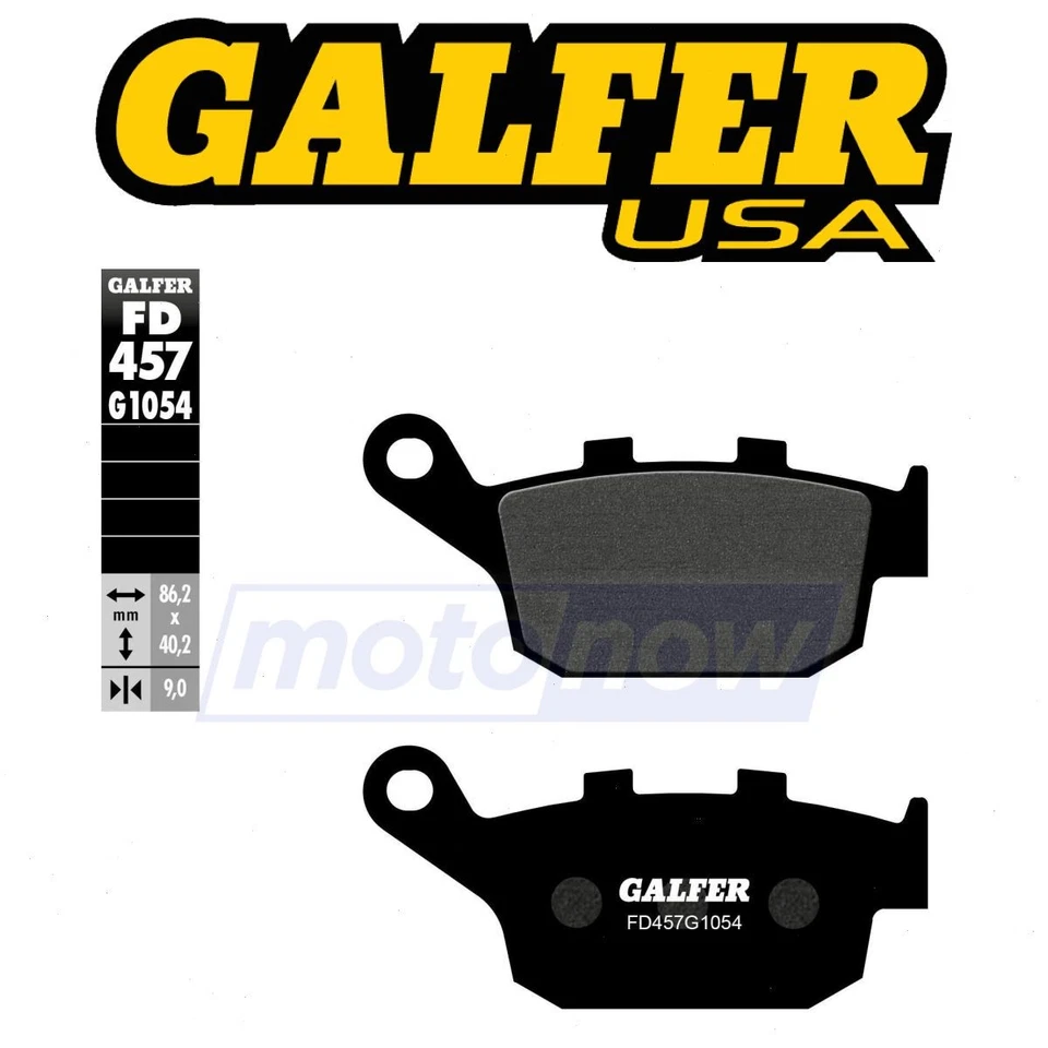 Galfer Brakes Rear Carbon Semi-Metallic Brake Pads for 2015-2016 Kawasaki fn - Изображение 1 из 4