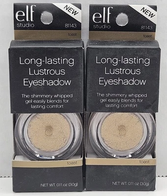 ELF LONG LASTING LUSTROUS EYE SHADOW 81143 TOAST Lot Of 2 Discontinued NIB  - Image 1 of 2