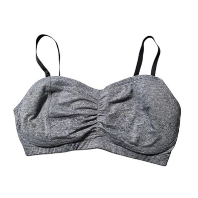 Motherhood Nursing Bra Size M Sports Bra Heather Gray Adjustable Straps - Image 1 of 4