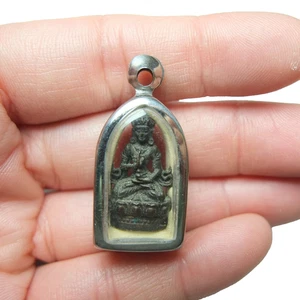 Phra Kring LP Tim Wat Lahanrai Buda Tailandés Amuleto Protección Bronce Suerte - Imagen 1 de 9