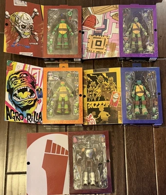 Lote de 5 figuras de dibujos animados de Tortugas Ninja NECA TMNT 2012 Leo Raphael Shredder Don Foto 1 de 4