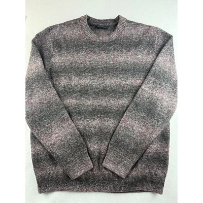 Banana Republic Marled Knit Crewneck Sweater Pink Gray Size L - Image 1 of 4