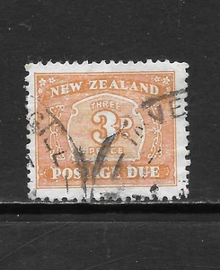 NEUSEELAND SCOTT J29 GEBRAUCHT F/VF (B) - 1945 3p BRN ORANGE PORTOFÄLLIGE AUSGABE - Bild 1 von 2