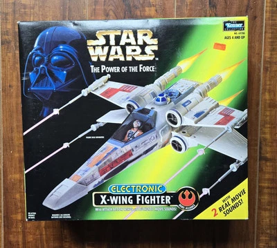 Star Wars POTF2 Electronic X-WING FIGHTER 1997 CAJA VERDE - NUEVO Foto 1 de 4