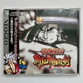 SNK NEO GEO CD SAMURAI SHODOWN SPIRITS 3 ZANKURO MUSOUKEN 1995 Japan w/ Obi