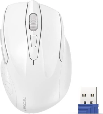 TECKNET Wireless Mouse, 2.4G Ergonomic Optical Mouse, Computer Mouse for Laptop - Image 1 of 2