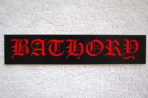 Bathory Sticker Vinyl Decal 7" X 1.5" Metal Rock Car Window (212) - Picture 1 of 1