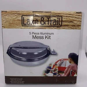 Lake & Trail 5 Piece Aluminum Mess Kit - Picture 1 of 9