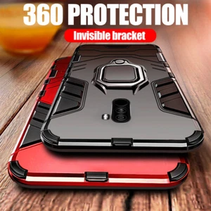Armor Cover For Xiaomi Pocophone F1 Case Shockproof Magnetic Holder Ring Bracket - Picture 1 of 15