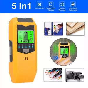 5 in 1 Stud Finder Wall Scanner LCD Display Detector for Wood AC Wire Metal Pipe - Picture 1 of 9