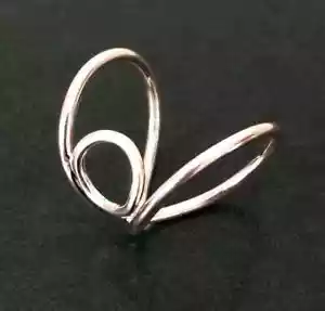 Arthritis Ring, Splint Knuckle Ring, Thumb Ring, Adjustable Sterling Silver Ring - Picture 1 of 3