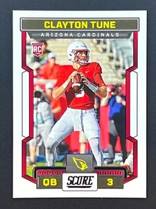 CLAYTON TUNE RC 2023 Score Football #307 Arizona Cardinals - Picture 1 of 2