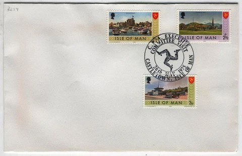 FDC AC93 Isle of Man 1975 Castletown CPA Executive Committee Visit 3v Cover