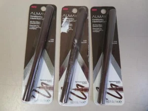 Lotto 3 Eyeliner Liquido Condizionante Almay Uso Tutto il Giorno Punta Feltro 020 Marrone - Foto 1 di 3