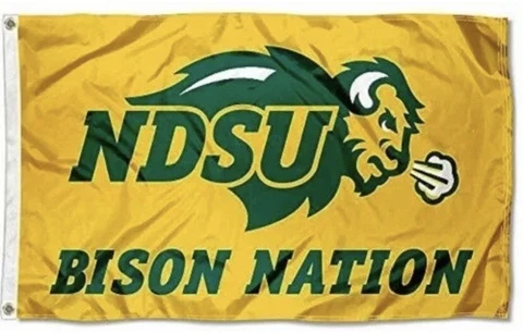 NDSU Yellow Bison North Dakota State University 3' x 5' Flag Cover