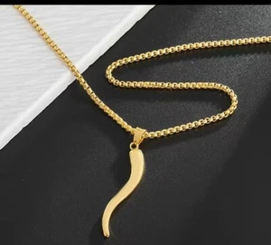 1 Pezzo Collana Uomo Moda Semplice Peperoncino Ciondolo... - Foto 1 di 4