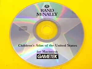 ⭐️⭐️⭐️⭐️⭐️ PC CD Disc Rand McNally Children's Atlas of the United States for Mac - Picture 1 of 2
