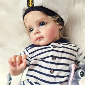 Bambola realistica 60 cm Reborn Baby Dolls Maggie realistica bambina bambino REGALO compleanno - Foto 1 di 4
