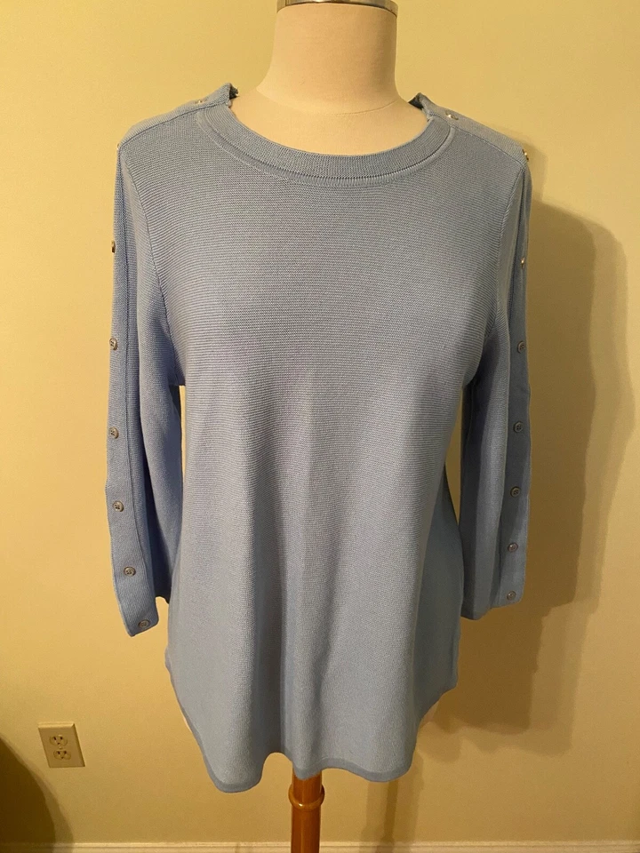 Top Joseph A Qu'est Ce Que C'est azul para mujer grande mezcla de algodón para dama Foto 1 de 4