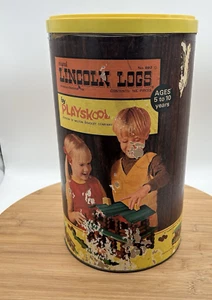 Vintage Original Lincoln Logs 1969 Playskool Milton Bradley No. 892, 172 Pieces - Picture 1 of 7