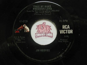 JIM REEVES - Snow Flake / Take My Hand Precious Lord, 45 RPM VG (W0) - Picture 1 of 2