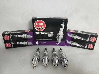 NGK RUTHENIUM HX Spark Plugs LTR6BHX 90495 Set of 4 for Ford TURBO Ecoboost - Image 1 of 2