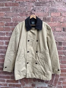 J.Crew Men’s Canvas Hunting Jacket, Size Medium, Khaki, Gray Wool Thermore HO12 - Picture 1 of 15