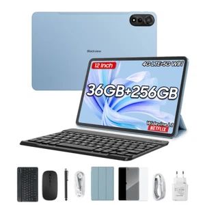 Blackview MEGA 2 SET Android 15 Tablets 12 Inch 36GB+256GB 9000mAh 18W NETFLIX - Picture 1 of 12