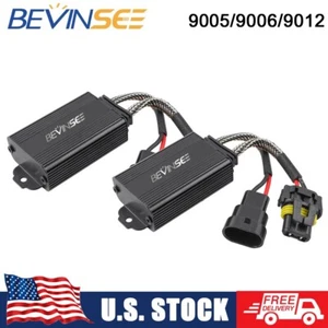 2x 9005 9012 Bombilla LED Canbus Sin Errores Antiparpadeo Resistencia Cancelador Decodificador - Imagen 1 de 10