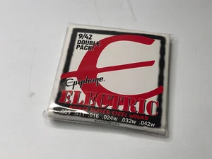 Vintage Electric Epiphone 9/42 Nickel Plated Steel String Double Pack - Picture 1 of 2
