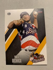 2018 Parker Mushinski Card Quad Cities River Bandits Team Card