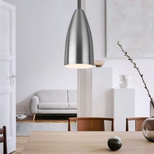 Lampadario Regolabile In Altezza E14 Argento H 150 Cm - Foto 1 di 9